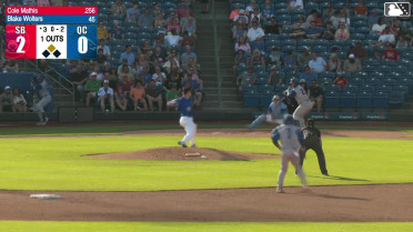Cole Mathis singles on a ground ball to right fielder Erick Torres. Ty Southisene scores.