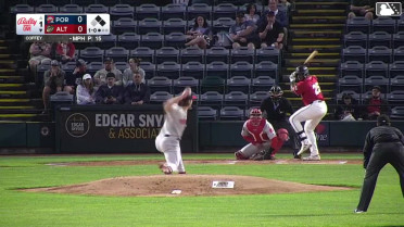 Callan Moss grounds into a double play, shortstop Franklin Arias to second baseman Marvin Alcantara to first baseman Drew Ehrhard. Mitch Jebb out at 2nd. Callan Moss out at 1st.