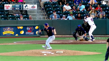 Marek Houston triples (1) on a line drive to left fielder Spencer Nivens. Jay Thomason scores. Quinn McDaniel scores.