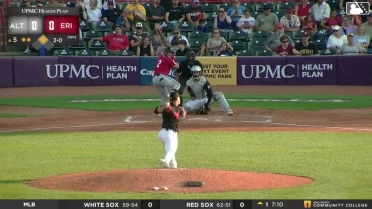 Keiner Delgado singles on a ground ball to right fielder Patrick Lee. Matt King scores.
