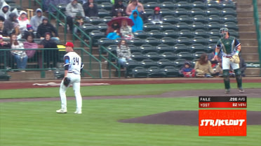 Eric Yost's career-high eleven strikeouts