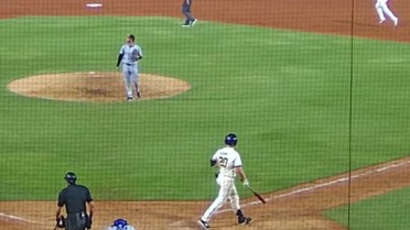 Luke Adams' first Fall League homer