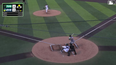 Walker Martin singles on a ground ball to right fielder Cesar Quintas. Jhonny Level scores.