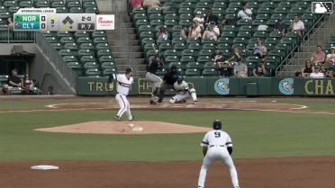 Heston Kjerstad homers (7) on a fly ball to left field.