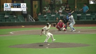 Matthew Lugo homers (9) on a fly ball to left field.