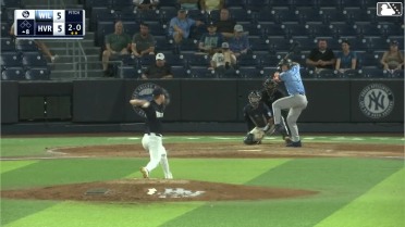 Luke Dickerson doubles (1) on a line drive to right fielder Camden Troyer. Yeremy Cabrera scores. Luke Dickerson to 3rd.