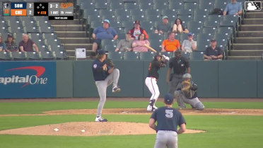 Ethan Anderson homers (7) on a fly ball to right field.