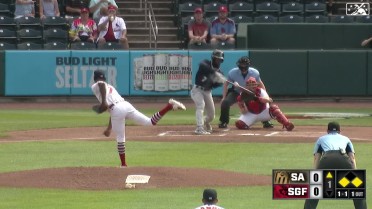 Daniel Johnson hits a three-run homer