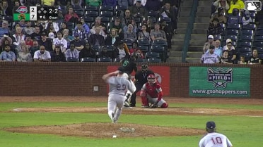 Edward Florentino homers (2) on a fly ball to right field.