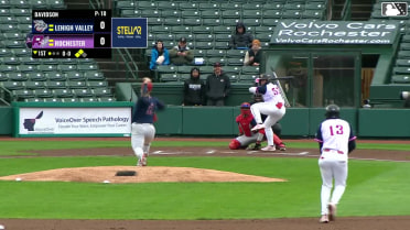 Andrés Chaparro singles on a ground ball to center fielder Steward Berroa. Dylan Crews scores. Yohandy Morales scores.
