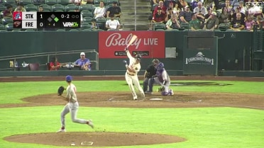 Luis Morales collects his last strikeout of the game