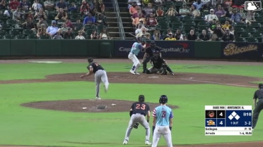 J.T. Arruda walks. Ryan Spikes scores. Kamren James to 3rd. Mac Horvath to 2nd.