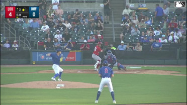 Edwin Arroyo doubles (3) on a line drive to right fielder Chas McCormick. Dominic Pitelli scores.
