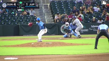 Adam Hackenberg singles on a line drive to left fielder Andres Valor. JoJo Parker scores.