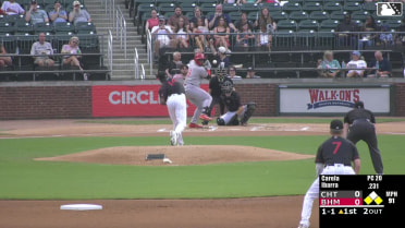 Cam Collier singles on a ground ball to right fielder Dylan Campbell. Jay Allen II scores. Carlos Sanchez to 2nd.