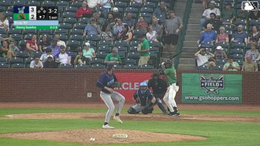 Jhonny Severino homers (12) on a fly ball to left field.