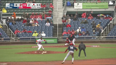 Dylan Campbell homers (6) on a line drive to center field. Bryson Ware scores.