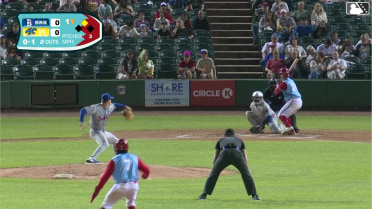 Nick Biddison singles on a ground ball to right fielder JT Benson. Daunte Stuart scores.