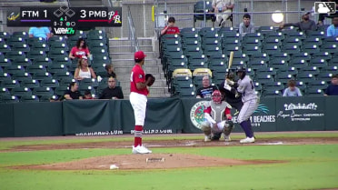 Vahn Lackey homers (1) on a line drive to left center field.