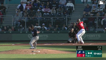 Jhonny Pereda grounds into a double play, third baseman Danny Serretti to second baseman Manuel Pena to first baseman Tyler Locklear. Spencer Packard out at 2nd. Jhonny Pereda out at 1st.