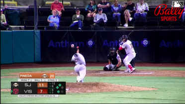 Carlos Virahonda singles on a fly ball to center fielder Cam Maldonado. Jakey Josepha scores. Kayson Cunningham to 3rd.