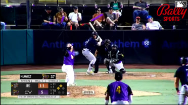 Dustin Crenshaw homers (3) on a line drive to right center field. Estevan Moreno scores. Grant Jay scores.