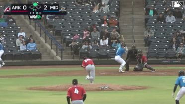 Cole Conn doubles (1) on a sharp line drive to center fielder Sammy Siani. Ryan Lasko scores.