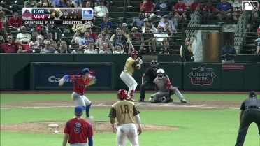 Colton Ledbetter singles on a sharp line drive to right fielder Hayden Cantrelle. Nolan Gorman scores. Leo Bernal scores.