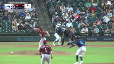 Joseph Sullivan singles on a ground ball to center fielder Dylan Dreiling. Pascanel Ferreras scores.