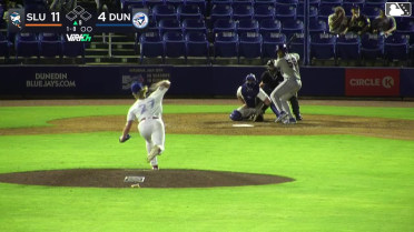 John Smith III homers (2) on a line drive to center field.