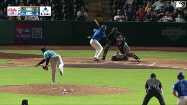 Ryan Fitzgerald homers (14) on a line drive to left field. Ryan Ward scores.