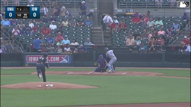 Alejo Lopez homers (1) on a fly ball to center field.