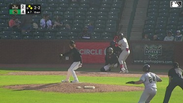 John Gil doubles (5) on a sharp line drive to center fielder Brian Sanchez. Austin Machado scores. Isaiah Drake to 3rd.