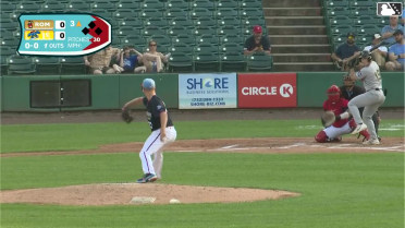 Dallas Macias homers (1) on a line drive to left field.