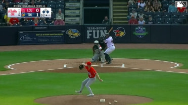 Corey Julks out on a sacrifice fly to left fielder Carlos Jorge. Max Anderson scores.