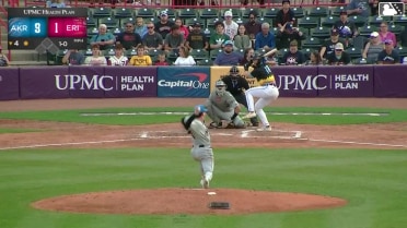 Justice Bigbie homers (7) on a fly ball to left field.