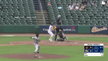 Brock Jones homers (4) on a fly ball to right center field.