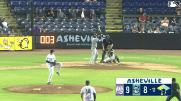 George Wolkow homers (14) on a fly ball to center field. Jeral Perez scores.