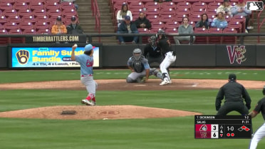 Daniel Dickinson singles on a ground ball to right fielder Won-Bin Cho. Andrew Fischer scores. Eric Bitonti out at 3rd on the throw, right fielder Won-Bin Cho to third baseman Jalin Flores.