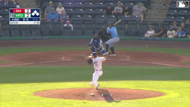 J.R. Freethy hit by pitch. Dub Gleed scores. Victor Arias to 3rd. Geovanny Planchart to 2nd.