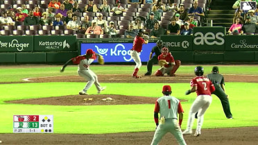 Peyton Stovall triples (2) on a ground ball to right fielder Alex McCoy. Alfredo Alcantara scores.