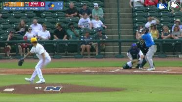 Bobby Boser doubles (4) on a line drive to center fielder Carson Roccaforte. Cole Conn scores.