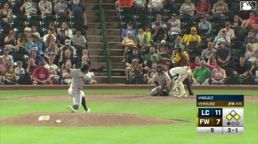 Rosman Verdugo singles on a fly ball to left fielder Nolan Schubart. Kasen Wells scores. Justin DeCriscio to 2nd.