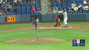 Joendry Vargas homers (12) on a line drive to left field.