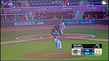 Cristian Hernández homers (11) on a line drive to right center field. Brandon Compton scores.