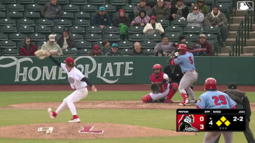 Jesús Báez singles on a ground ball to left fielder Eduardo Quintero. Rainiel Rodriguez scores. Jalin Flores to 3rd. Josh Kross to 2nd.
