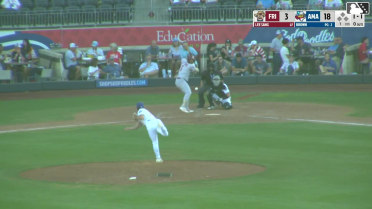 Marcus Lee Sang homers (8) on a line drive to center field.