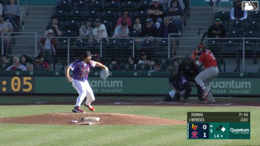 Joey Meneses reaches on a throwing error by pitcher Randy Dobnak. Cade Marlowe scores. Joey Meneses to 2nd.