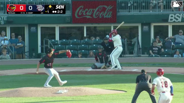 Otto Kemp strikes out on a foul tip.