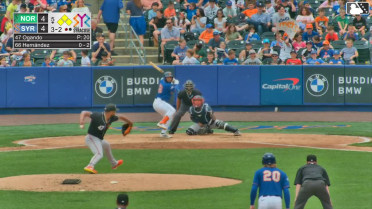 Yonny Hernández walks. Nick Morabito scores. Ryan Clifford to 3rd. Cristian Pache to 2nd.